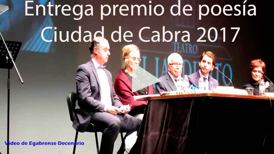 III encuentro Versos Solidarios y permio de poesia Ciudad de Cabra.